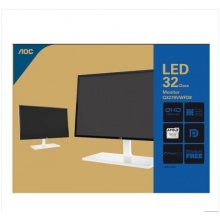 AOC Q3279VWFD8/WS 31.5英寸 FreeSync ΔE<3 10.7亿色 2K IPS技术广视角 低蓝光不闪屏高分电脑显示器