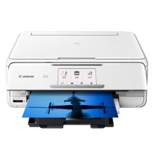 佳能（Canon）TS8180 白色 高品质照片打印一体机 精致版（喷墨打印、复印、扫描、无线）