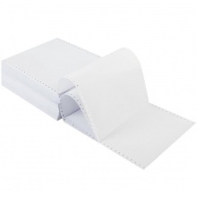 得力（deli）珊瑚海S241-2-1/3二联三等分80列不撕边 白色 电脑打印纸 1000页/箱 